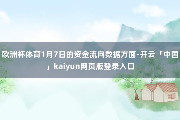 欧洲杯体育1月7日的资金流向数据方面-开云「中国」kaiyun网页版登录入口