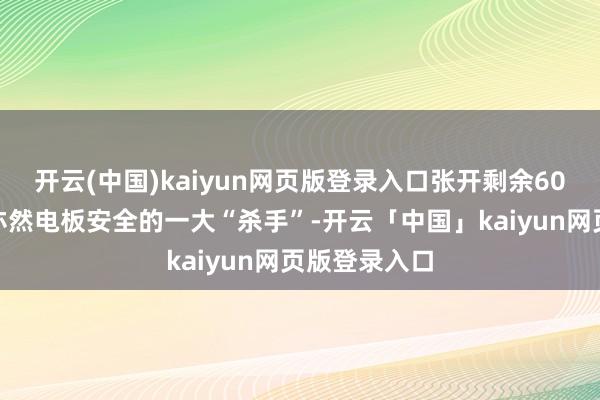 开云(中国)kaiyun网页版登录入口张开剩余60%碰撞事故亦然电板安全的一大“杀手”-开云「中国」kaiyun网页版登录入口
