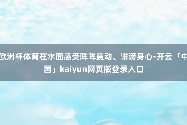 欧洲杯体育在水面感受阵阵震动、诽谤身心-开云「中国」kaiyun网页版登录入口