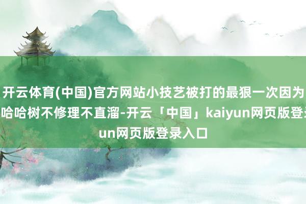 开云体育(中国)官方网站小技艺被打的最狠一次因为什么? 哈哈树不修理不直溜-开云「中国」kaiyun网页版登录入口